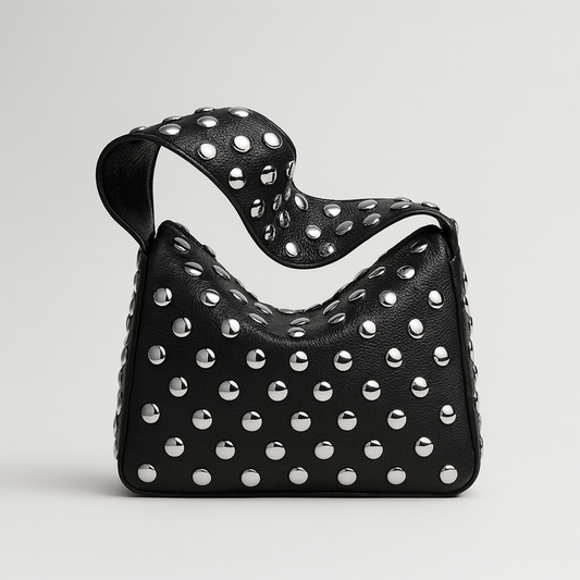 Studded Leather Tote